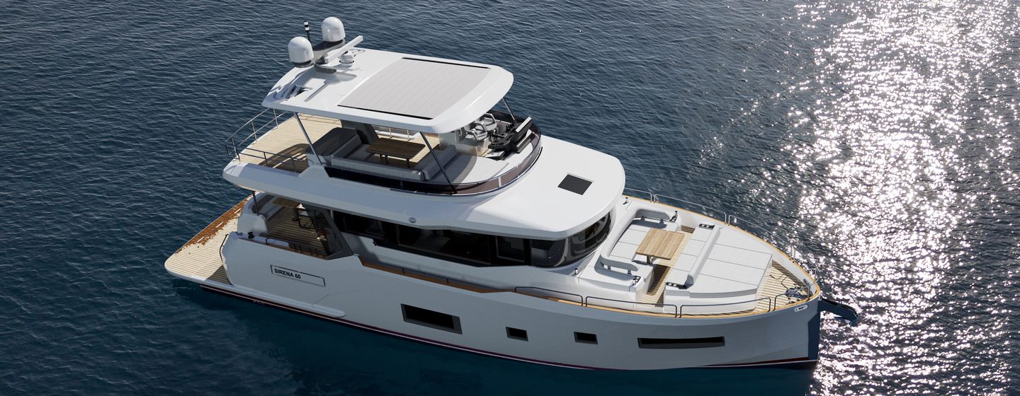 Rendering of Sirena 60 on water