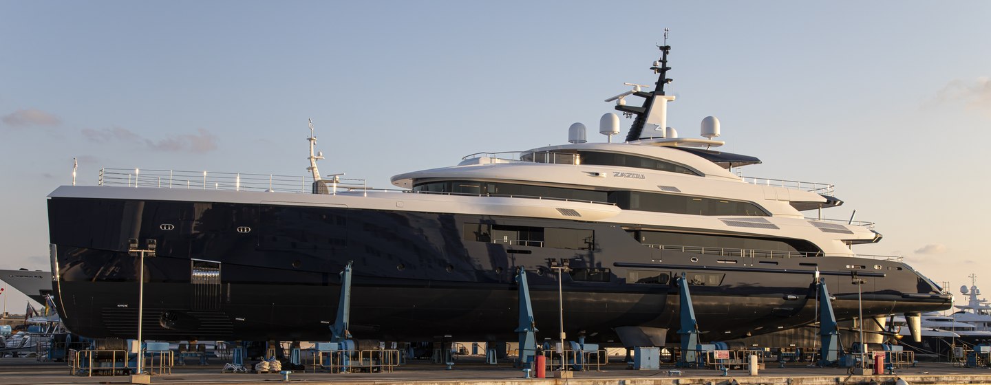 Superyacht ZAZOU about to be launched