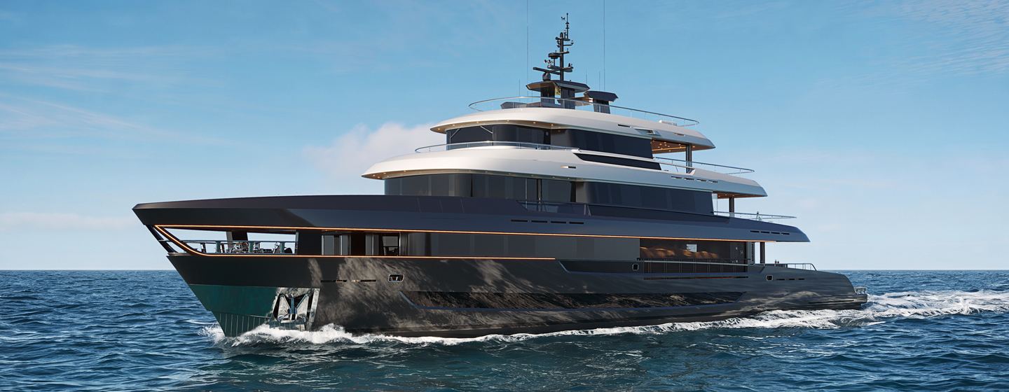 Maiora Supernova 50 rendering at sea