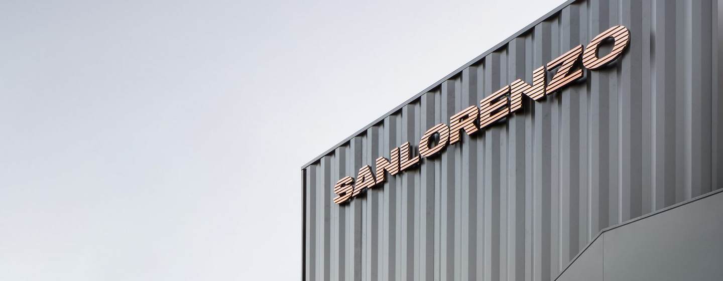 Side view of the Sanlorenzo shipyard 