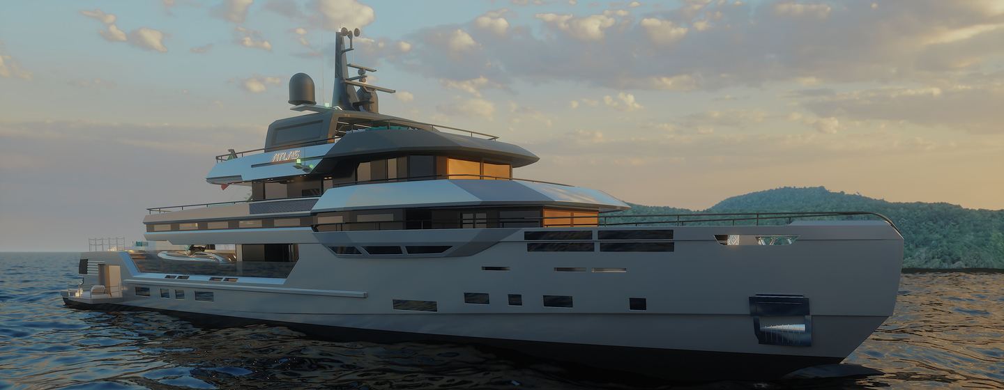 Ares Yachts Unveils New Renderings of 54m Explorer Yacht Atlas  photo 1