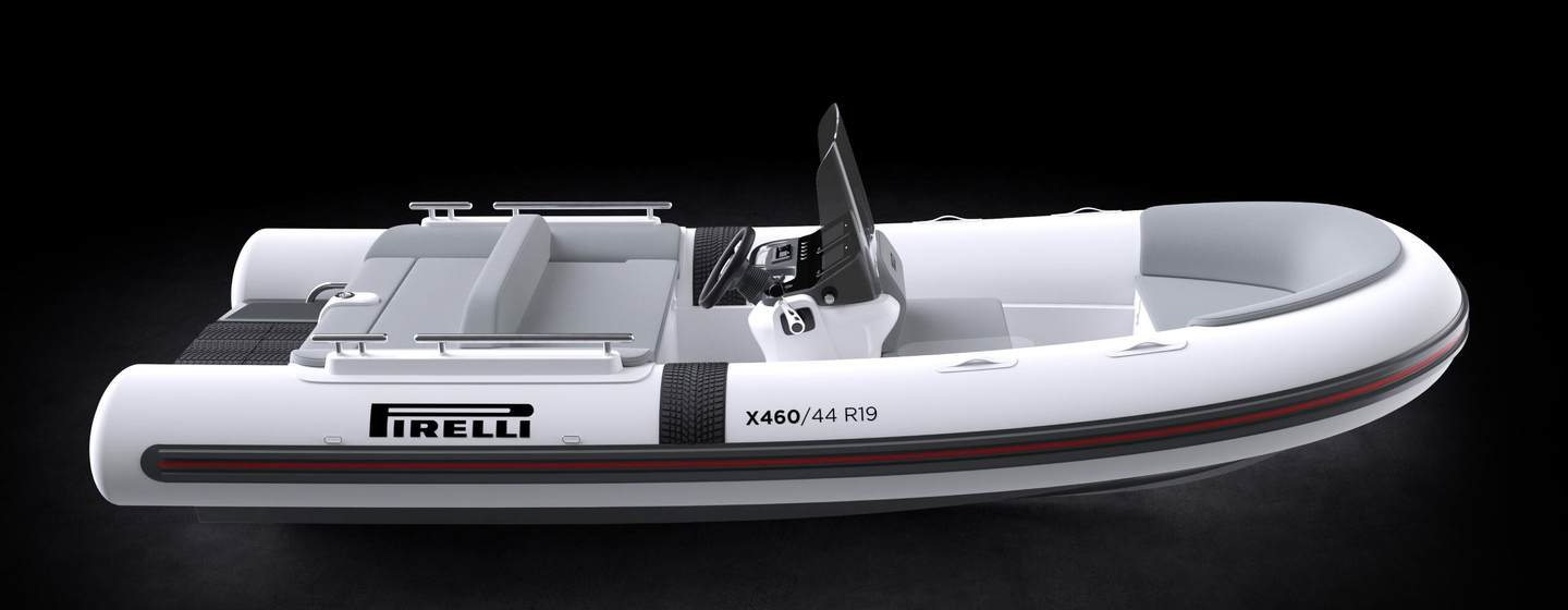 Tecnorib Pirelli Tender X460 tender against black background