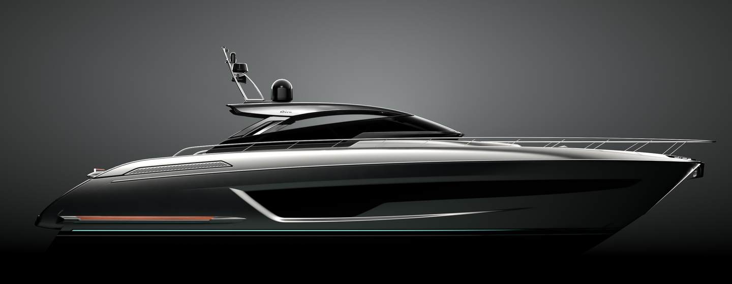 Riva 68' Diable rendering