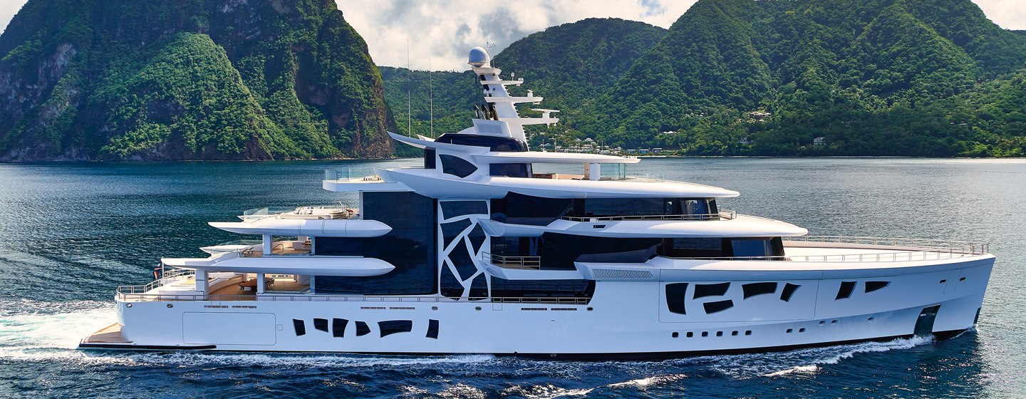 Superyacht ARTEFACT on water