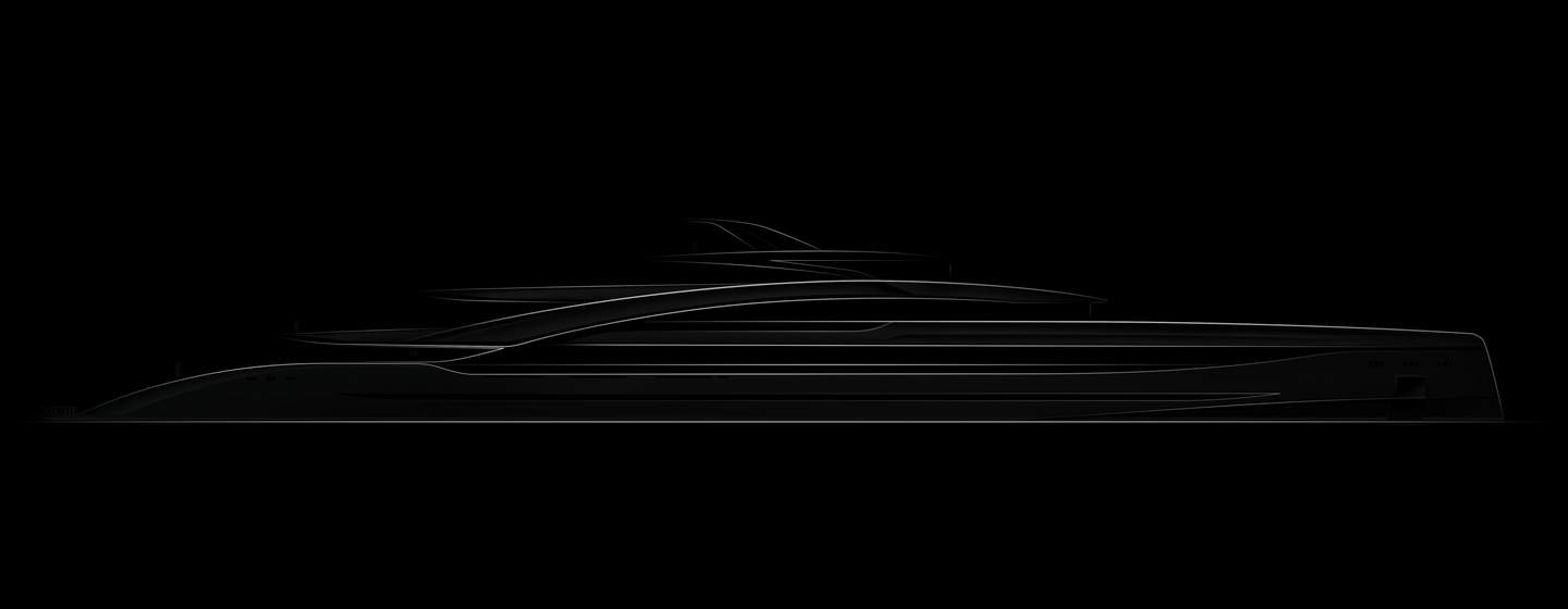 Motor yacht ISA 100 / 01 sketch teaser 
