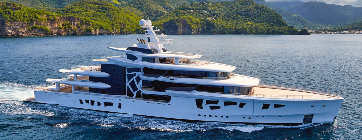 Superyacht ARTEFACT on water