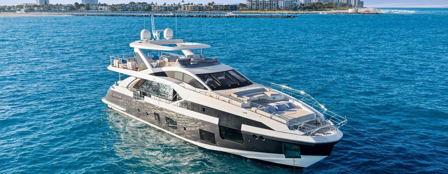 superyacht at anchor