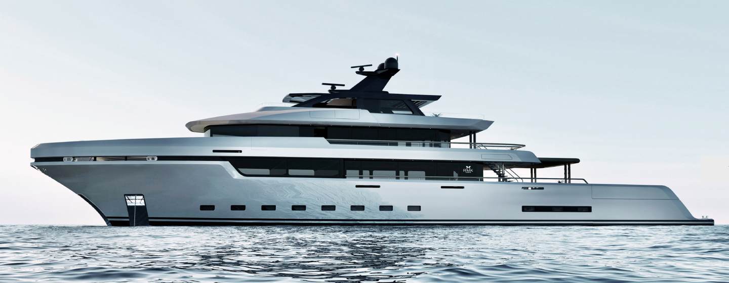 Rendering of superyacht Project Orca under way 