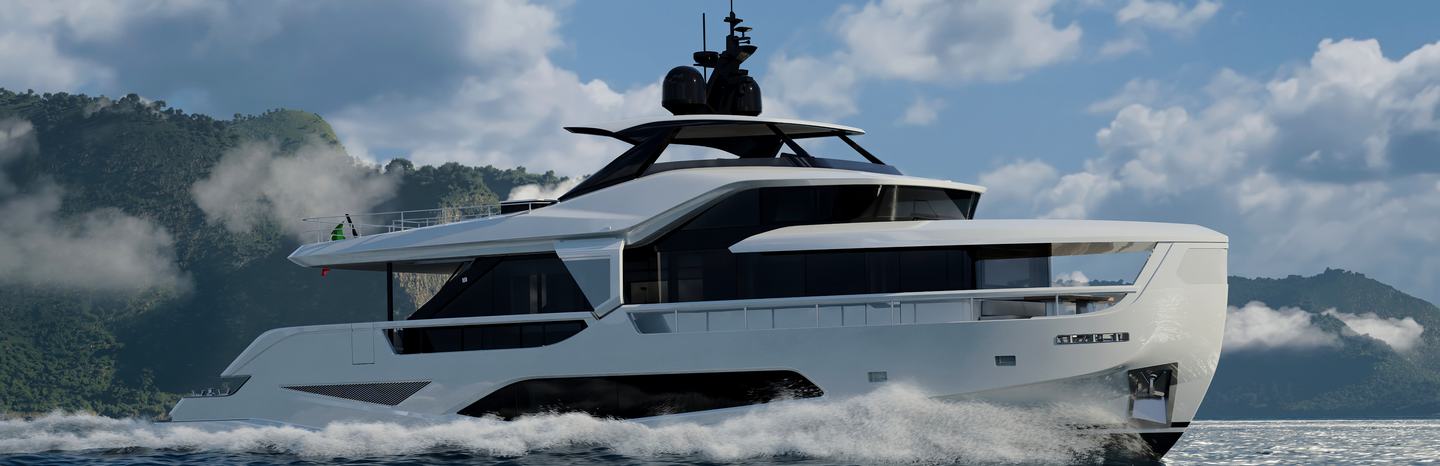 Ferretti INFYNITO 80 Yachts, Example 1