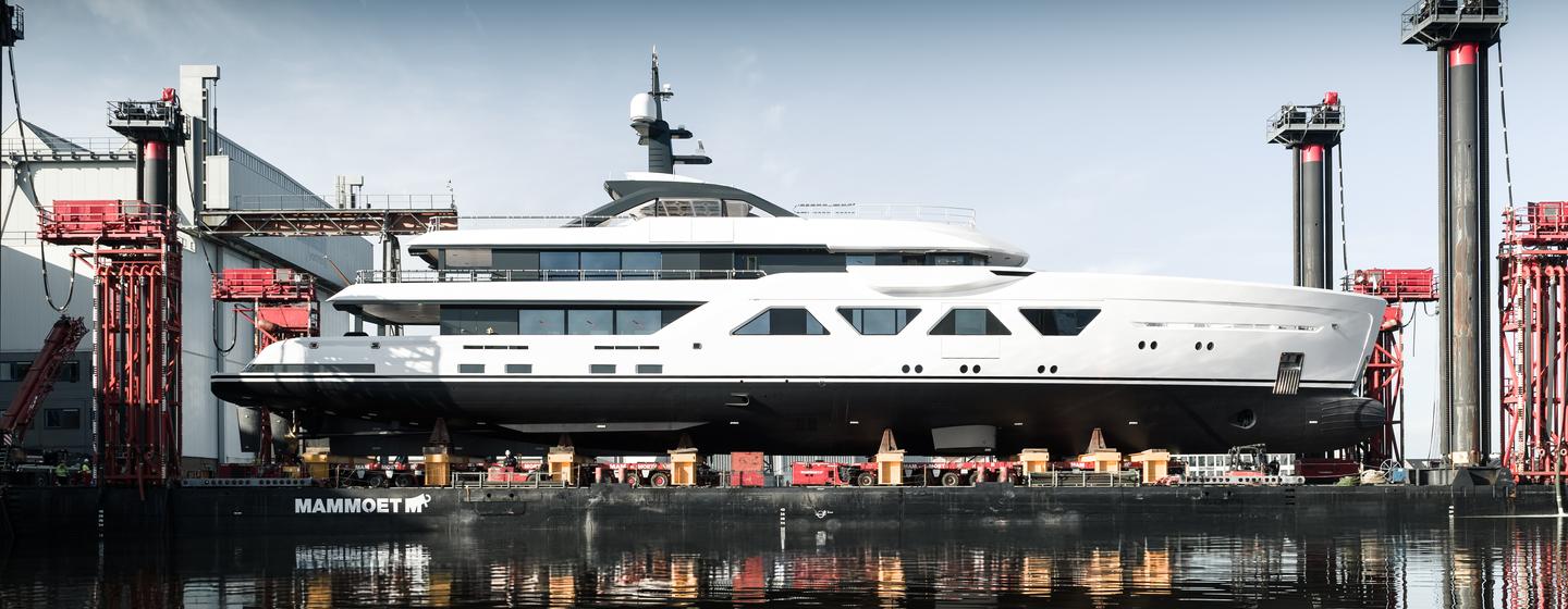 Amels 6009 superyacht at launch 