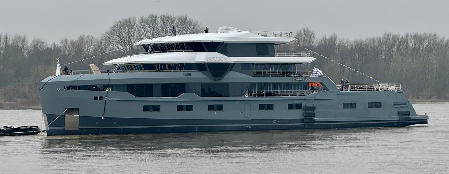 Explorer Yacht Horizon during launch