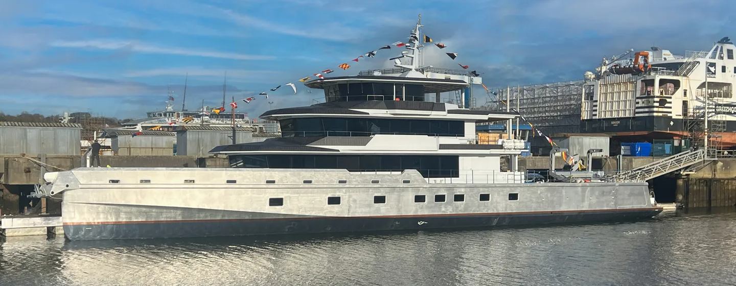 JFA Explorer 50m superyacht at launch
