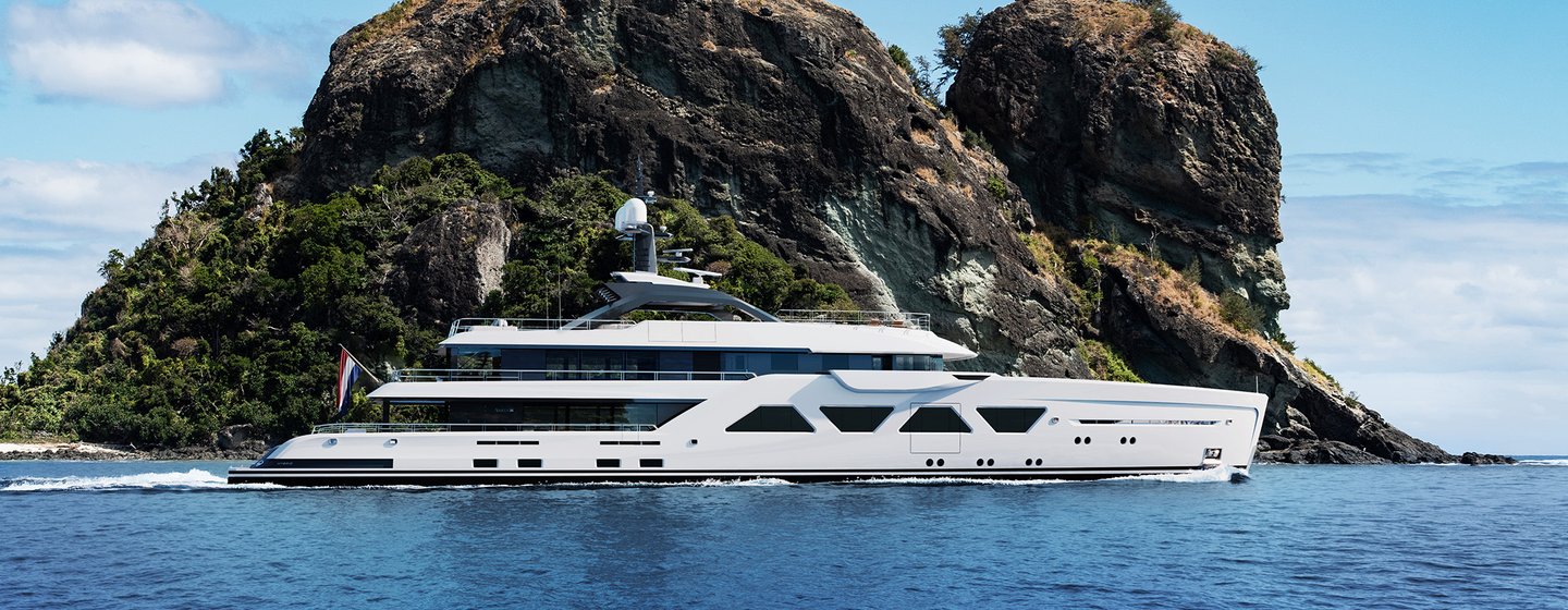 Rendering of Amels 60 on water