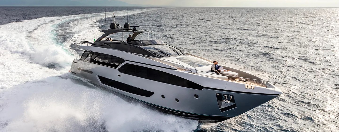 Motor Yacht T57 under way 