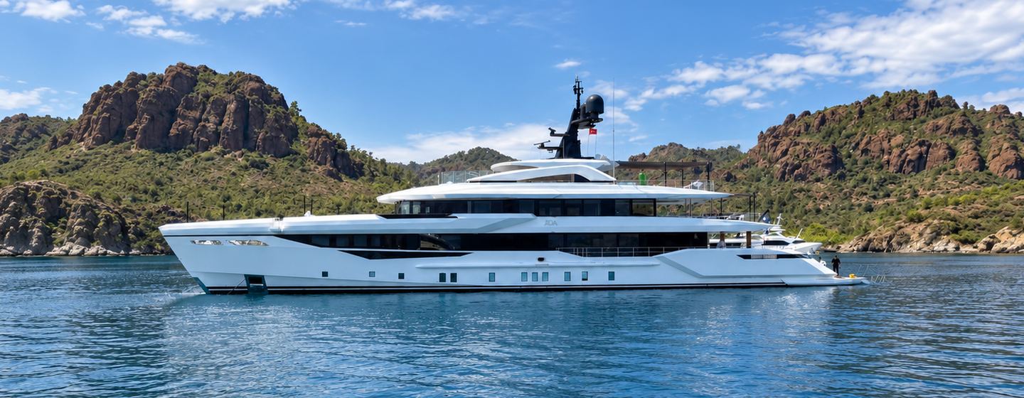 Bilgin 170 Superyacht Ada at anchor 