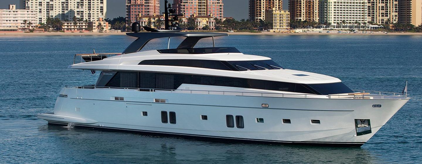 Motor yacht Fifty Shades at anchor