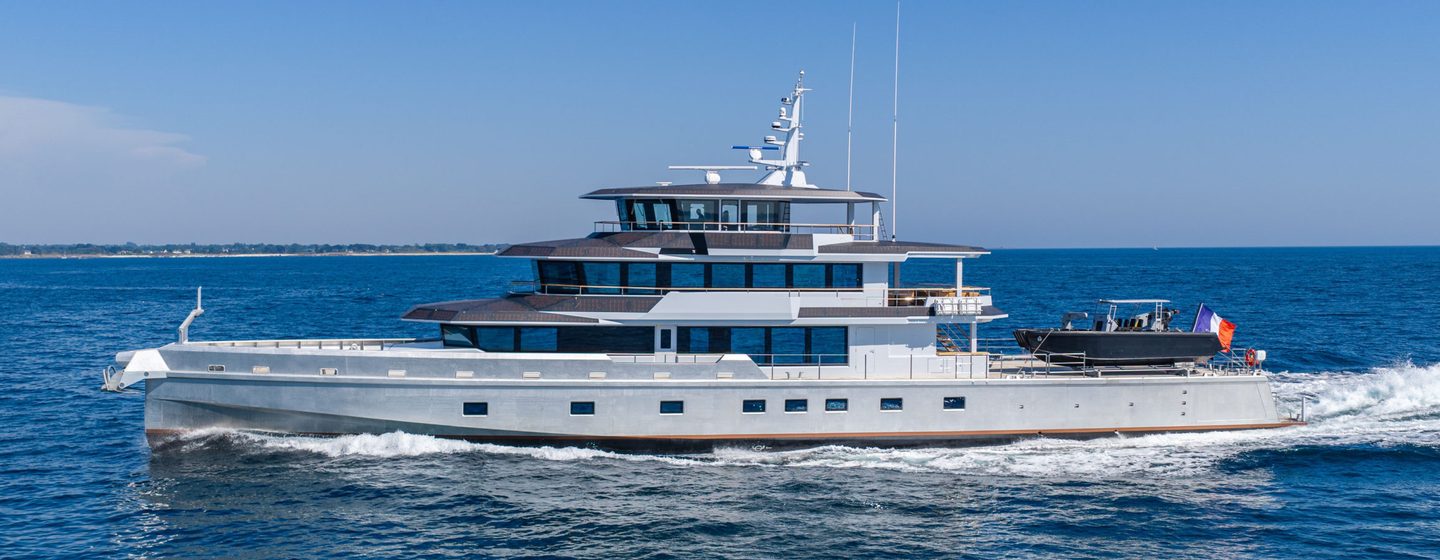 JFA Yachts Explorer Yacht Canoa under way 