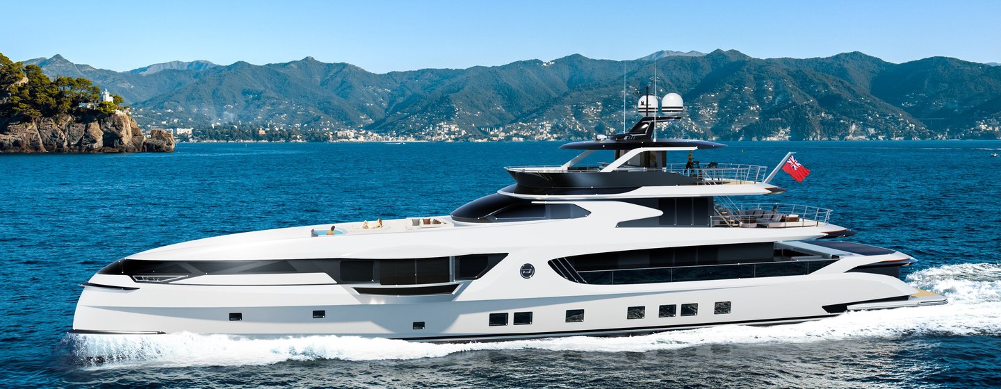 Dynamiq GTT165 superyacht on water