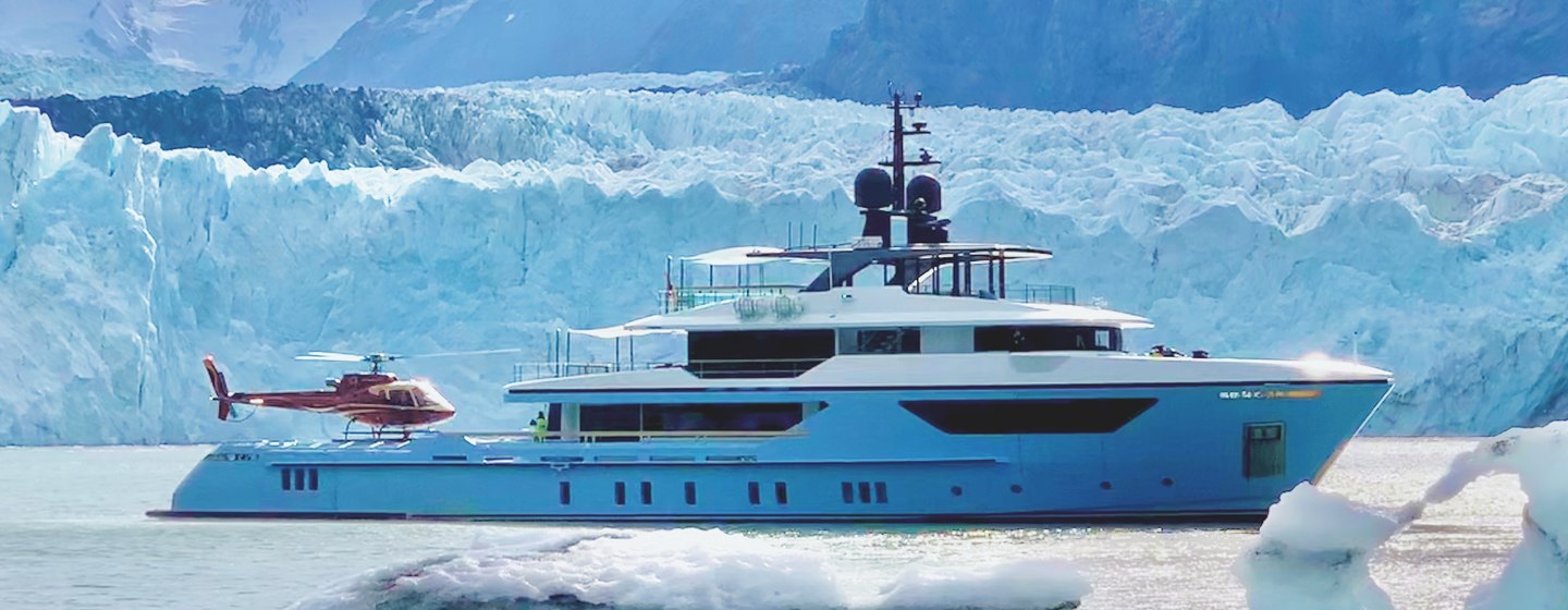 Ocean Dreamwalker III with iceberg in background