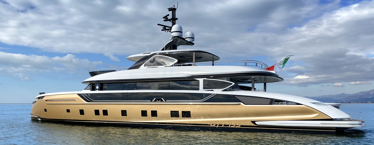 Superyacht STEFANIA on sea trials