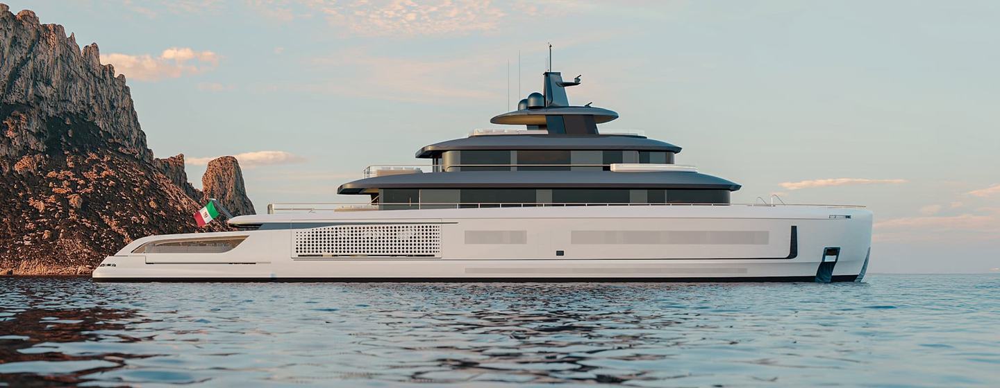 Rendering of Benetti B.Yond 57M superyacht