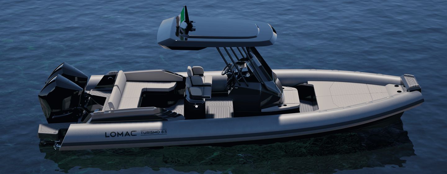 Rendering of Lomac Turismo 8.5m RIB 