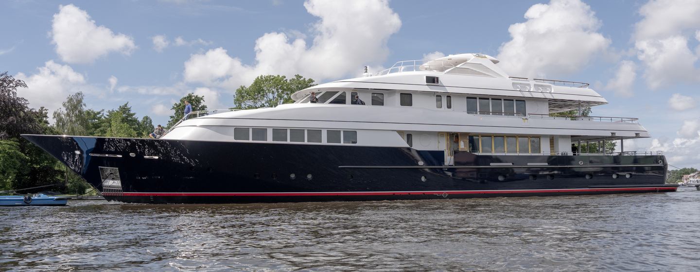 Feadship Superyacht Halcyon docked post-refit 