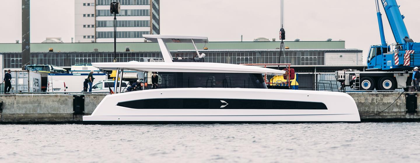 Pioneer PY60 Solar-Electric Catamaran at launch