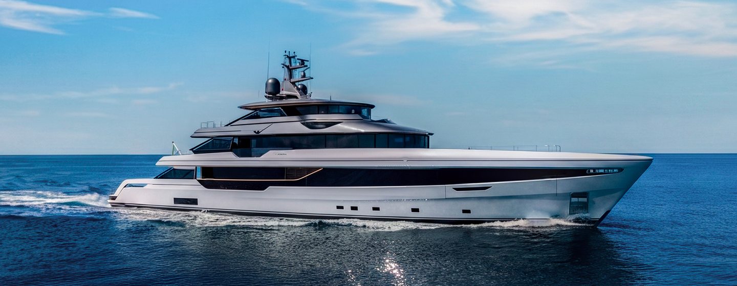 Admiral Panorama 50 Motor Yacht Spribe under way 