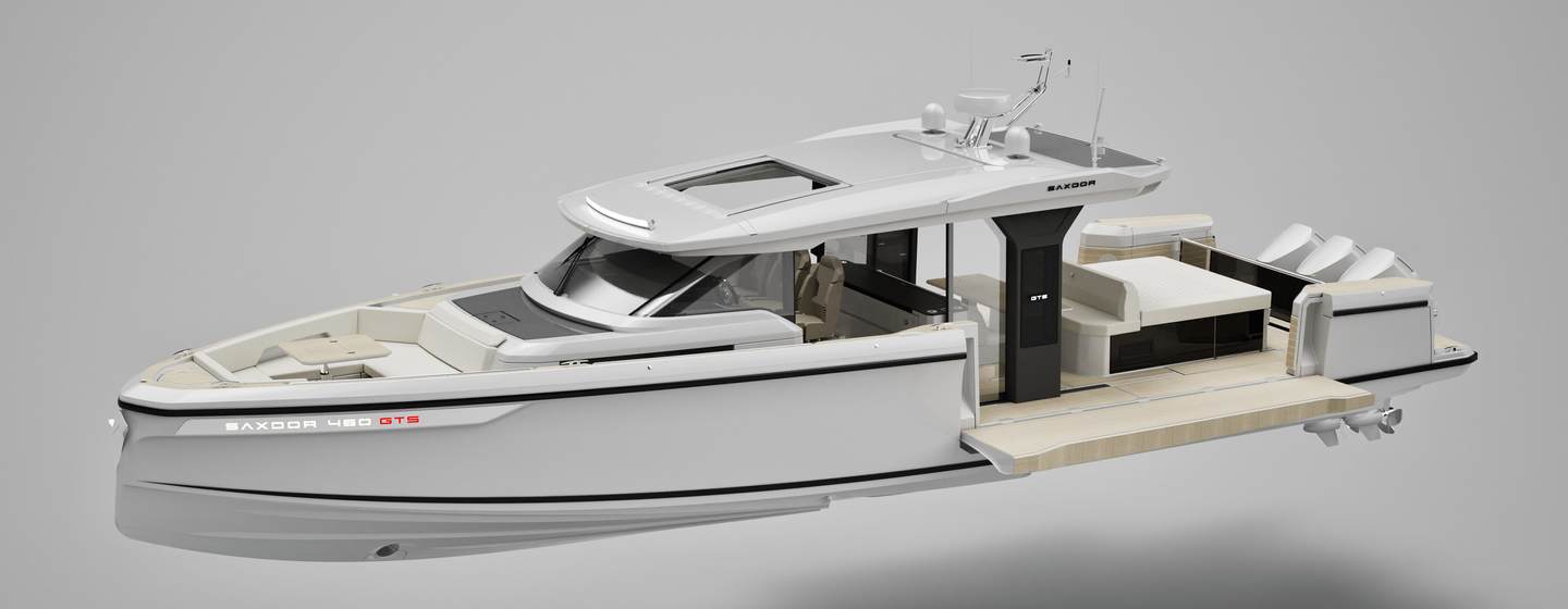 Saxdor 460 GTS rendering side view 