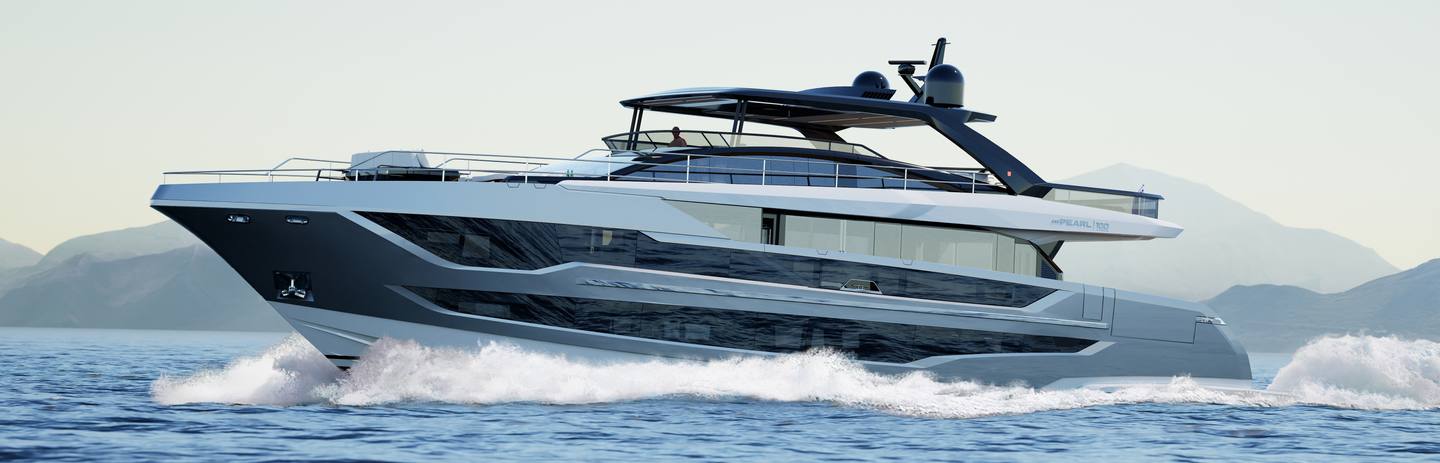 Pearl 100 Hybrid Yachts, Example 1