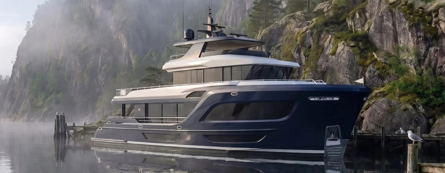 Rendering of Steeler Ocean Explorer 88 Yacht