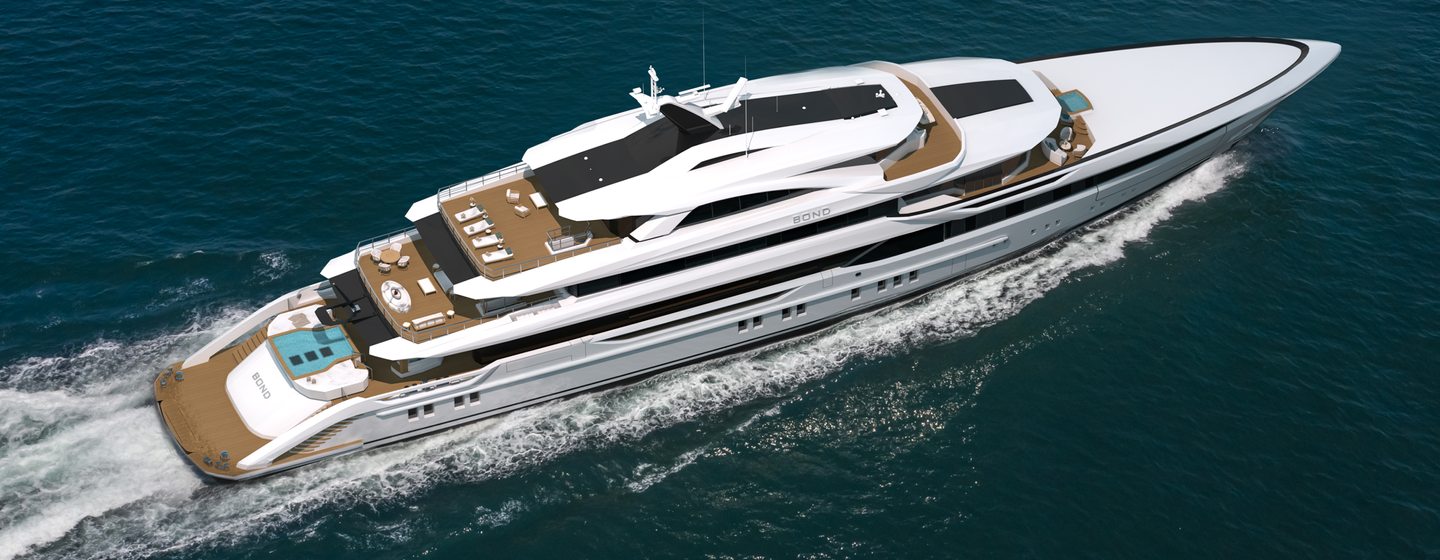 Bilgin superyacht Project Bond under way 