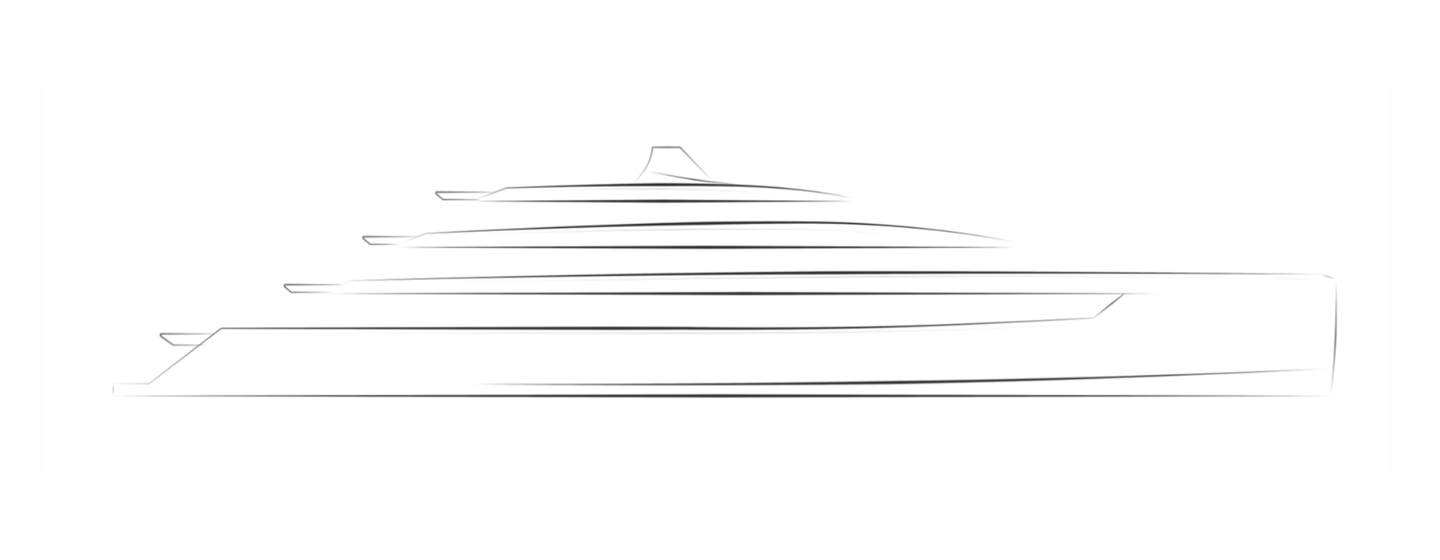 73m ISA Yachts Custom Superyacht Rendering 