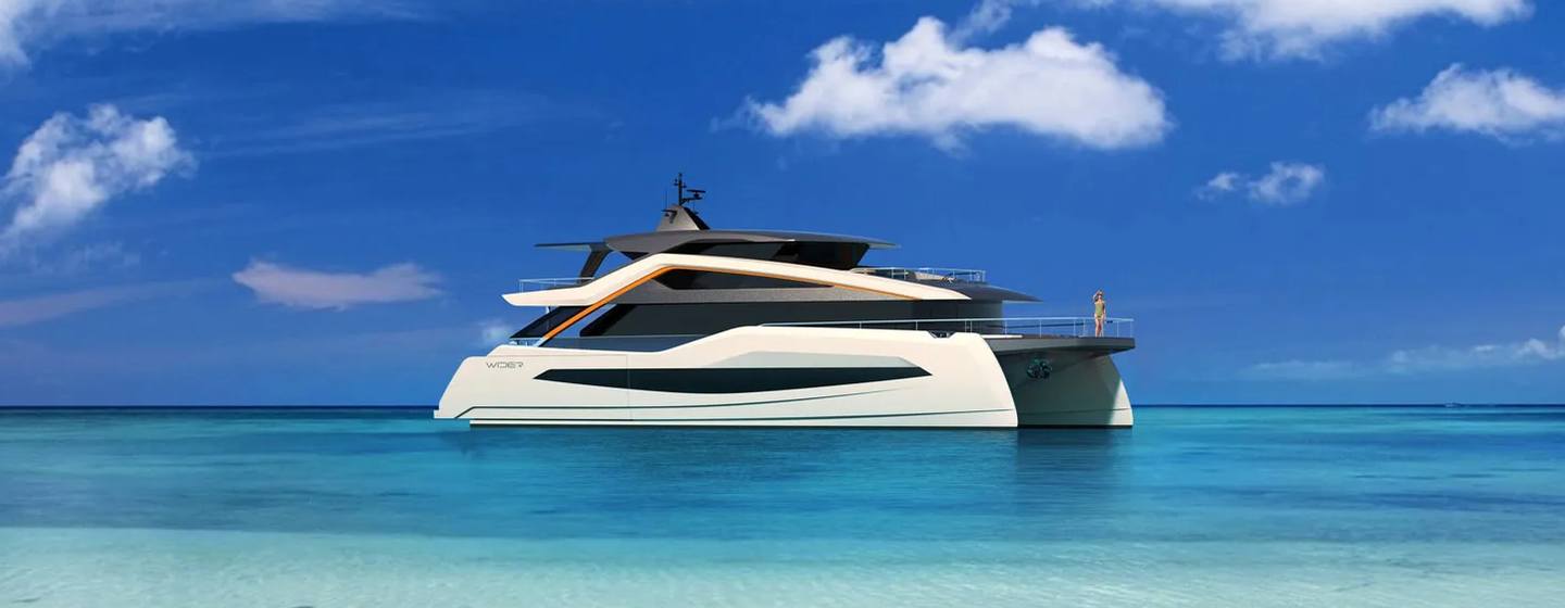 catamaran atali under way