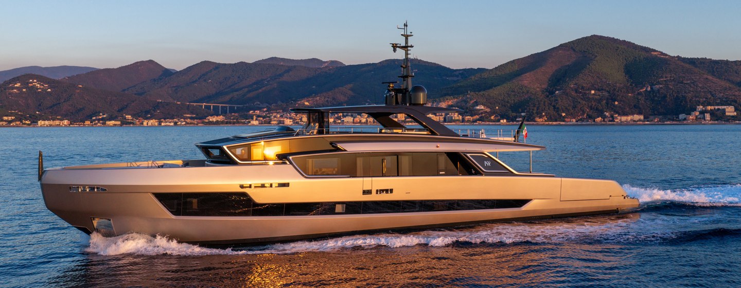 ISA yacht Fast Naan underway side view 