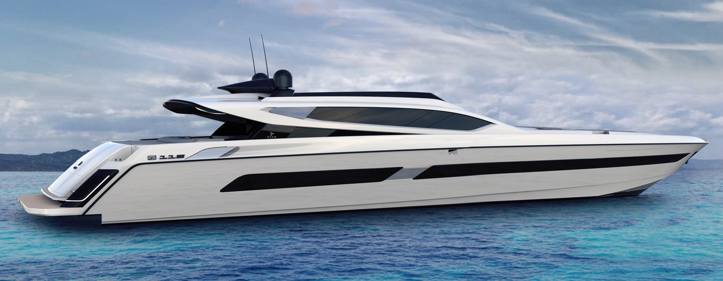 Otam Custom Range yacht on water