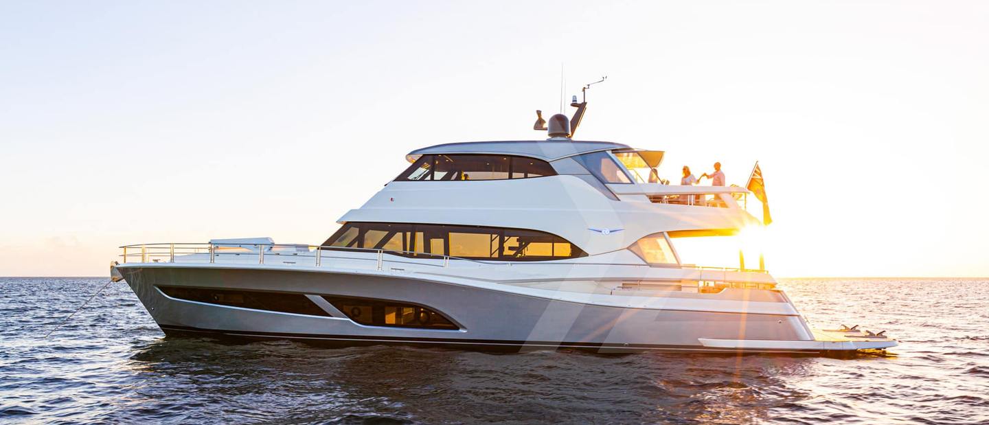 Riviera 78 Motor Yacht Enclosed Bridge Deck Review (2022 Edition) image 1