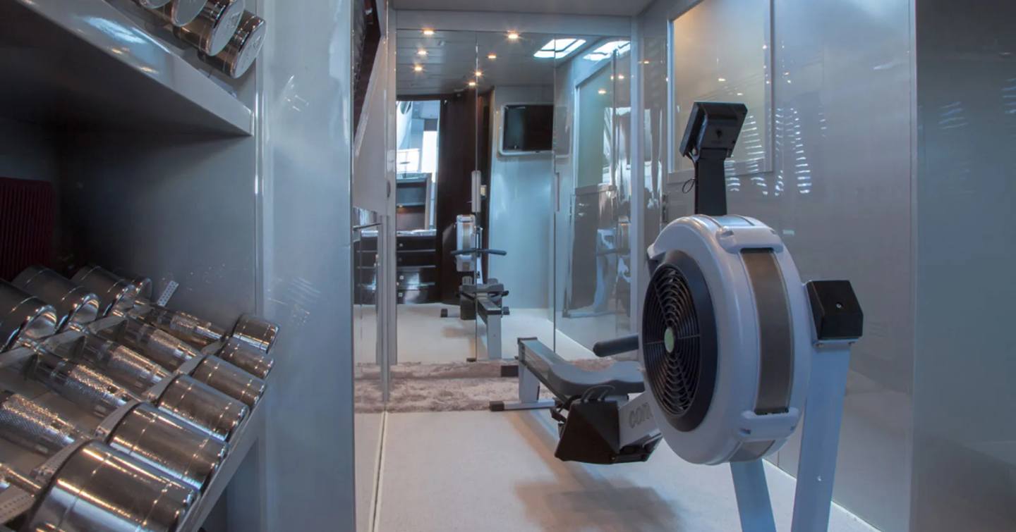 Motor yacht Bagheera private gym