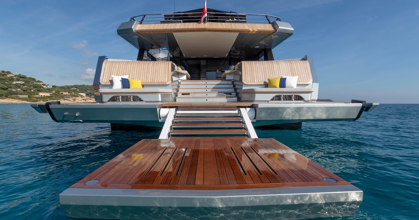 Wally wallywhy200 motor yacht beach club with hydraulic swim platform
