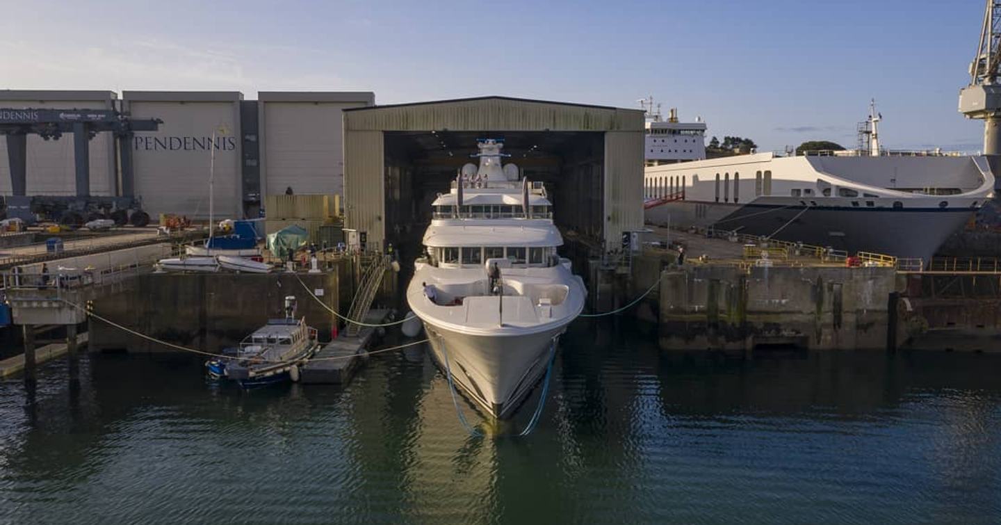 First built by Amels, Lady E was launched from Pendennis after her refit