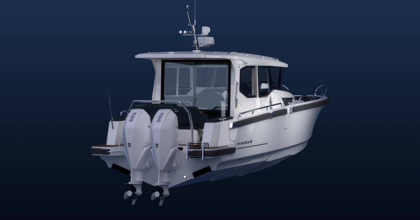 Nimbus Sport Coupé 35 yacht stern view 