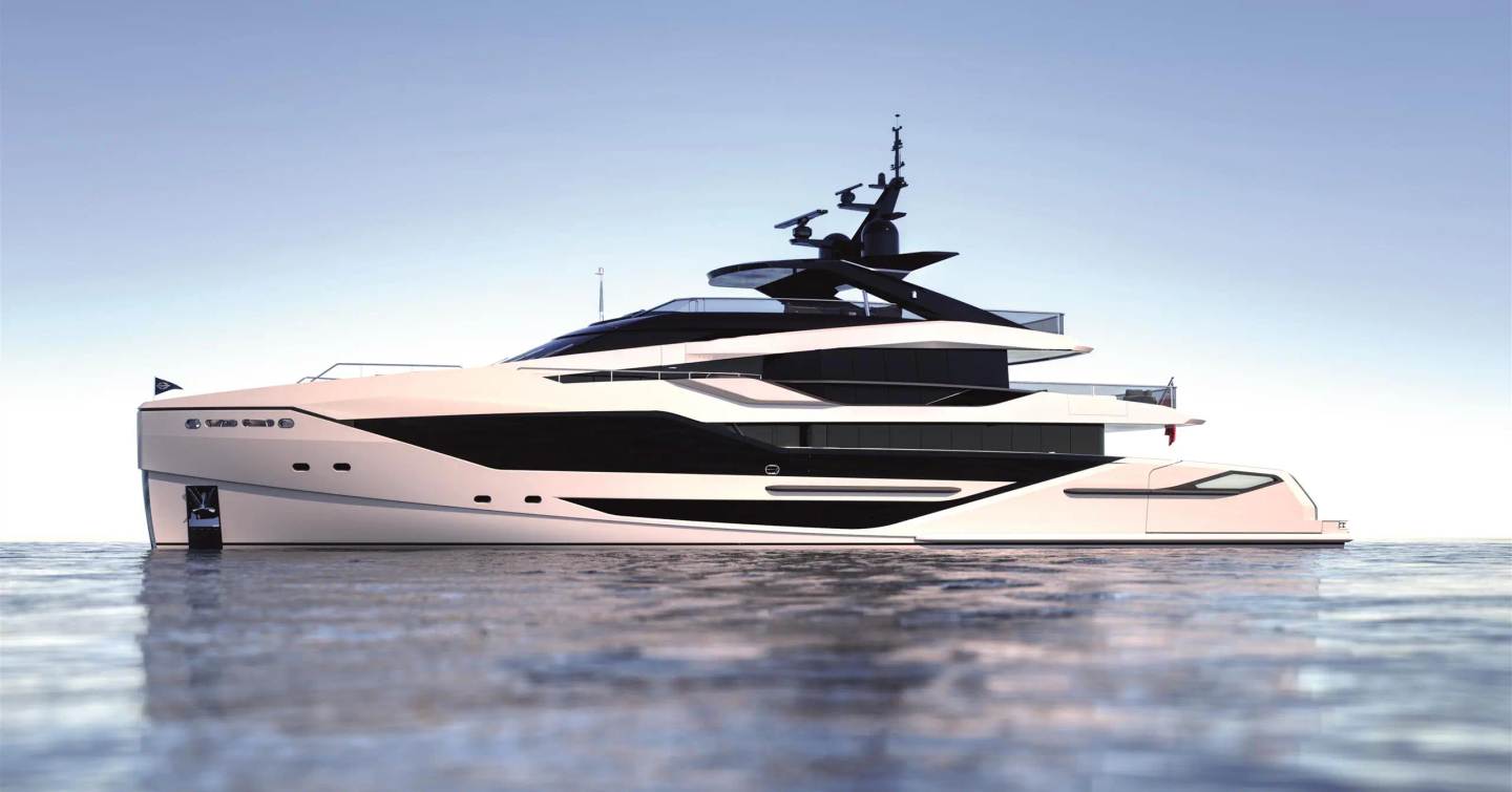 Rendering of Sunseeker Ocean 460 on water