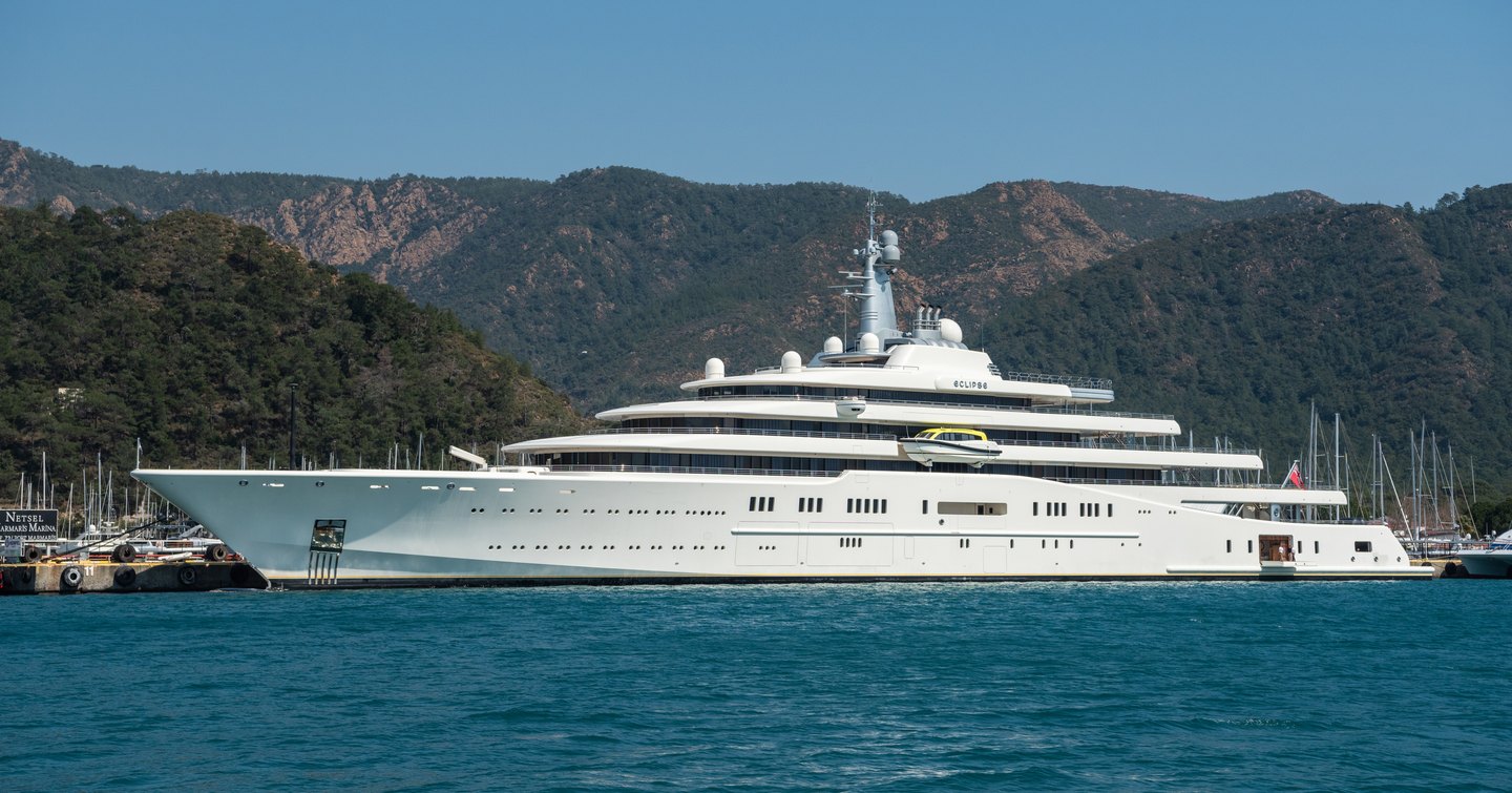 Superyacht Eclipse ex longest yacht in the world has been hiding in Turkey 