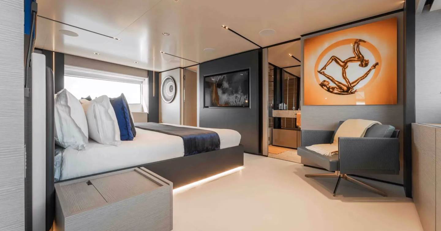 Superyacht Renewal 3 master cabin