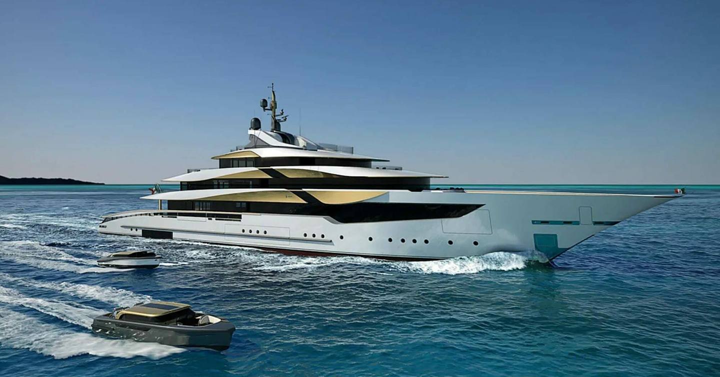Superyacht Project Galileo under way