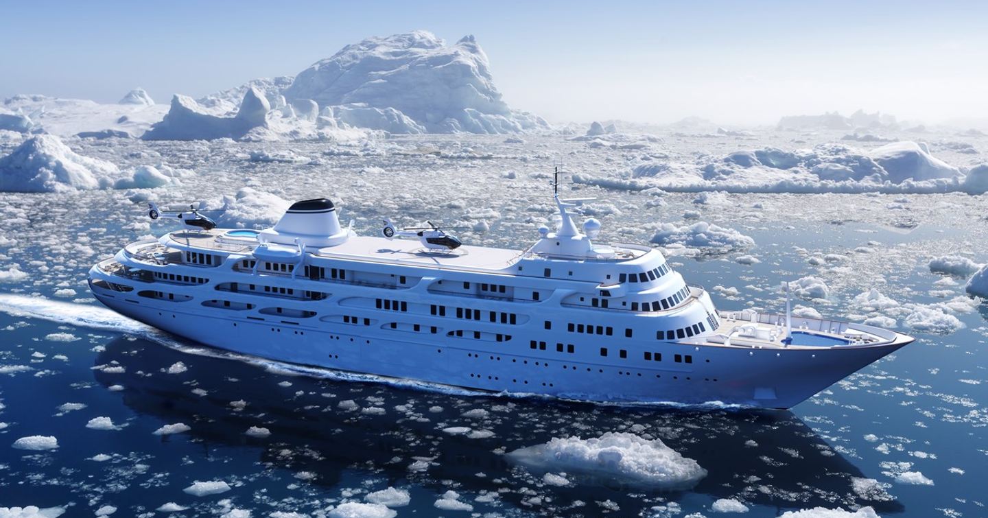 Rendering of Project Y910 on icy water