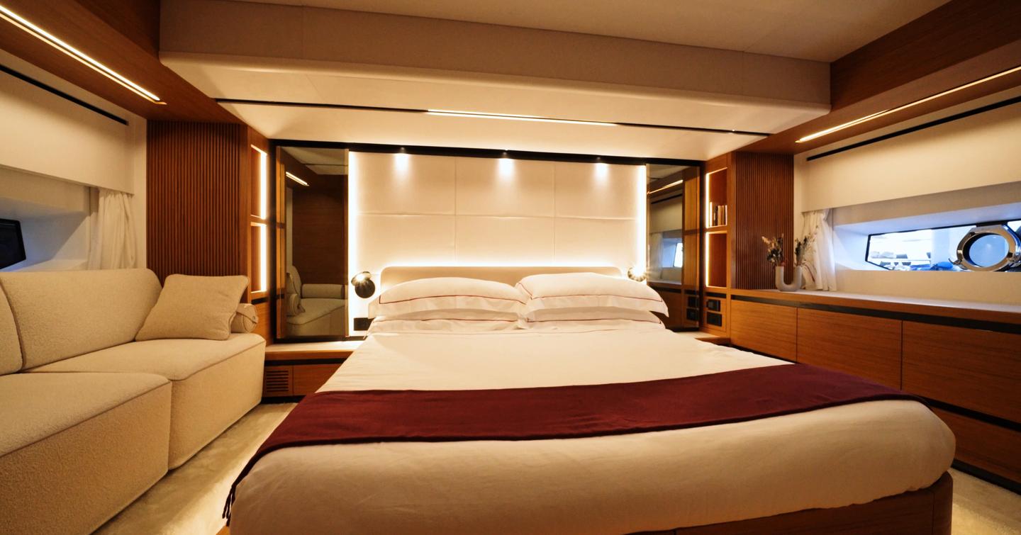 Solaris-Power-60-Coupe-Review-owners-cabin-with-island-berth-and-full-beam-layout