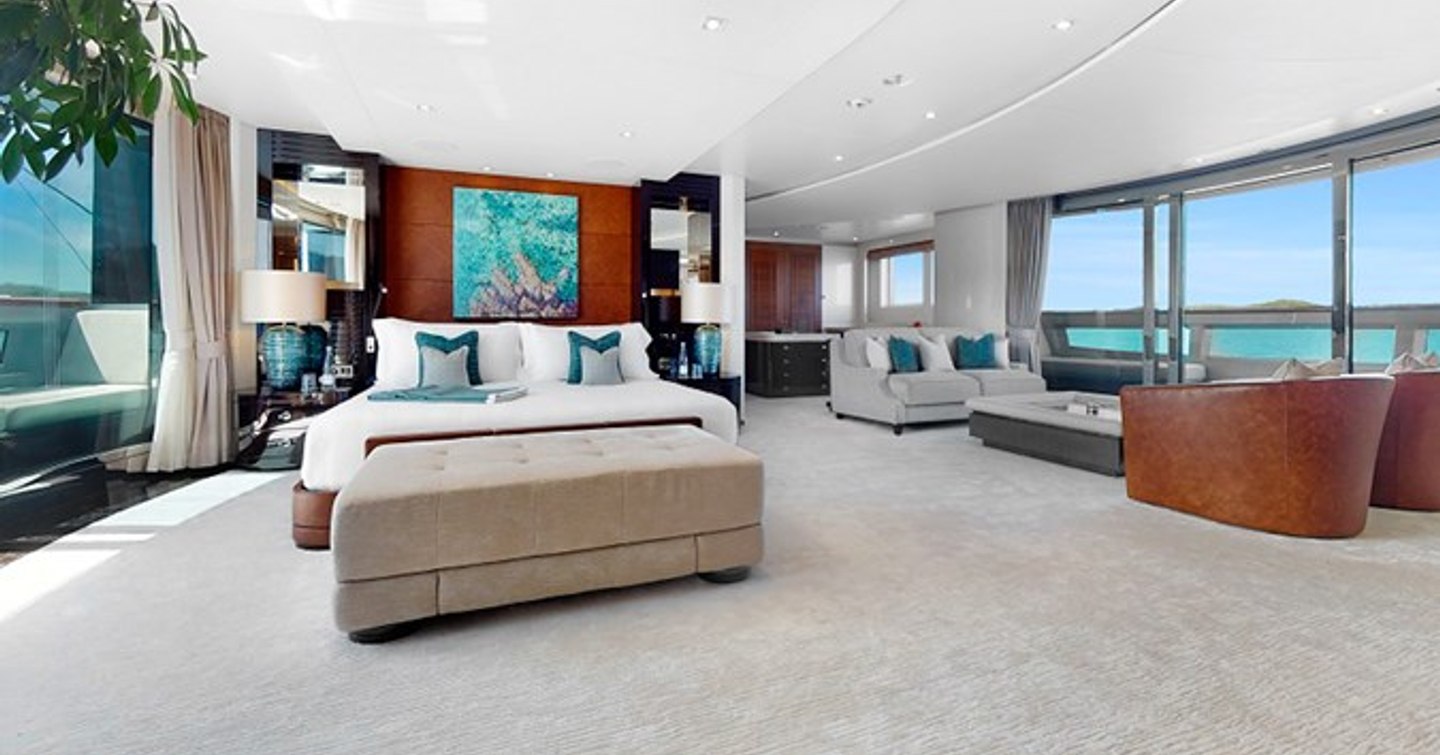 Superyacht After You's master cabin