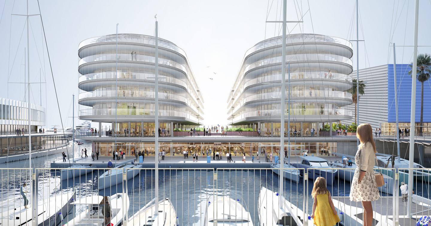 Artist impression of completed Waterfront of Levante di Genova project.